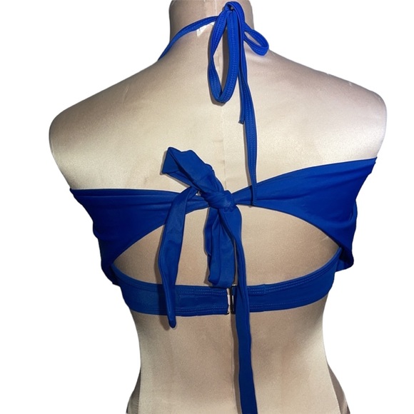 Victoria’s Secret blue bikini top. Size 32DD - Picture 3 of 7